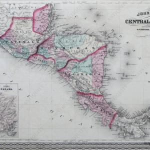 1870 - Central America - Antique Map Outlet Deals