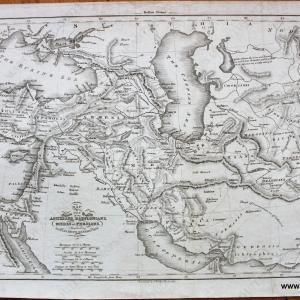 1823 - Map to Explain the History of the Assyrians, Babylonians, Medes and Persians. Including Alexander's Expedition. - Antique Map Sale Cost