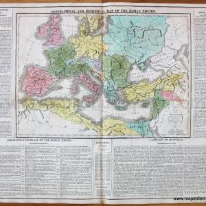 1817 - Geographical and Historical Map of the Roman Empire No. 18 - Antique Map Outlet 2025