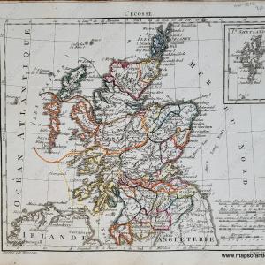 1816 - Scotland - L'Ecosse - Antique Map Sale Lowest Pice