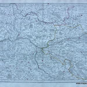 1781 - Carte Particuliere D'Anjou et de Touraine ou de la Partie Meridionale de la Generalite de Tours - Antique Map Free Shipping Popular
