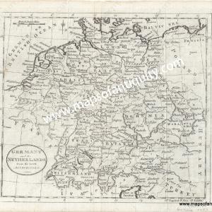 1787 - Germany and the Netherlands from the Latest Authorities - Antique Map Sast Cheap Pice
