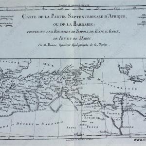 1780 - Carte de La Partie Septentrionale d'Afrique, ou la Barbarie, etc. - Antique Map Top Quality Cheap Pice