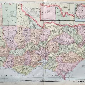 1903 - Map of Victoria - Antique Map Online Shop From China