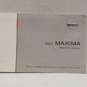 2007 Nissan Maxima Owners Manual Book Guide OEM Used Auto Parts Collections Cheap Pice