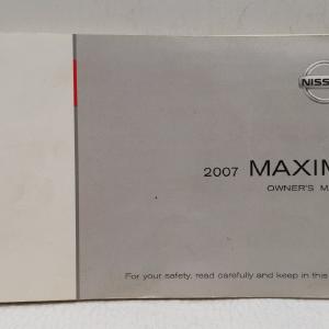 2007 Nissan Maxima Owners Manual Book Guide OEM Used Auto Parts Sale Cheapest