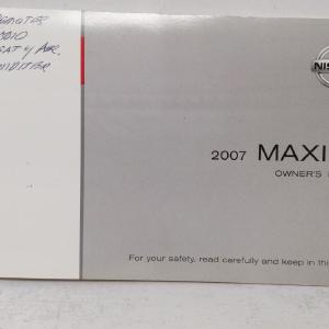 2007 Nissan Maxima Owners Manual Book Guide OEM Used Auto Parts Explore Cheap Pice