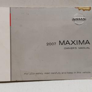 2007 Nissan Maxima Owners Manual Book Guide OEM Used Auto Parts Top Quality Cheap Pice