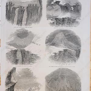 1851 - Recent Ascent of Mont Blanc (Switzerland) - Antique Print Cheap Sale Online