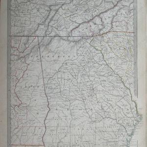1851 - North America, Sheet XII, Georgia with parts of North & South Carolina, Tennessee, Alabama & Florida. - Antique Map Clearance Official