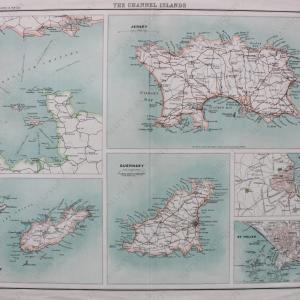 1850 - The Channel Islands - Antique Map Shop Offer Cheap Online