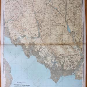 1889 - A Topographical Map of the Vicinity of Bridgeton from Alloway, Elmer and Newfield Southward to the Delaware Bay Shore. Atlas Sheet No. 14 (Delaware Bay) - Antique Map Outlet View