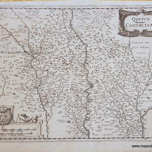 1630s - France - Quercy, Cadurcium - Antique Map Buy Cheap Big Sale