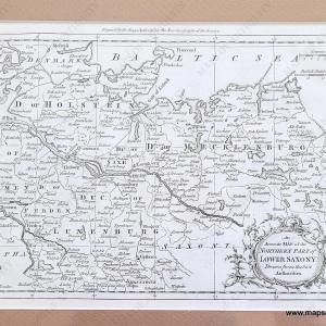 1759 - An Accurate Map of the Northern Part of Lower Saxony: Drawn from the best Authorities - Antique Map Online