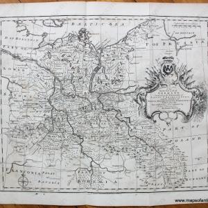1745 - A Correct Map of the North East part of Germany... - Antique Map Cheapest Pice