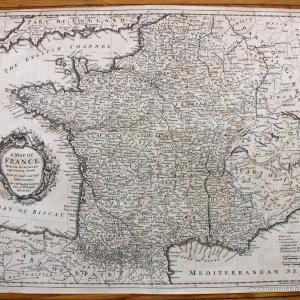 1745 - A Map of France, With the Dominions appertaining thereto, From the Latest and Best Observations. ***SOLD*** - Antique Map Quality Free Shipping For Sale