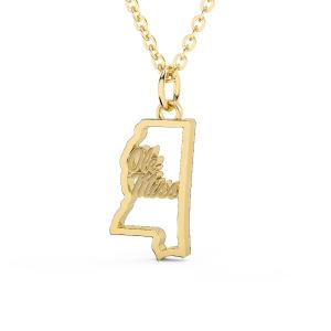 Ole Miss Necklace | University of Mississippi | Stainless Steel Free Shipping Supply