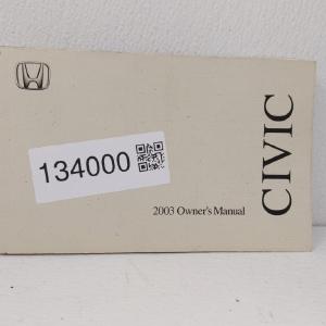 2003 Honda Civic Owners Manual Book Guide OEM Used Auto Parts Cost Cheap Online