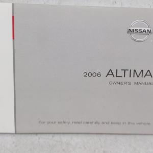 2006 Nissan Altima Owners Manual Book Guide OEM Used Auto Parts Wholesale Pice