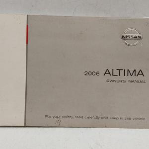 2006 Nissan Altima Owners Manual Book Guide OEM Used Auto Parts Latest