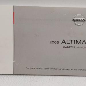 2006 Nissan Altima Owners Manual Book Guide OEM Used Auto Parts Cheap Best
