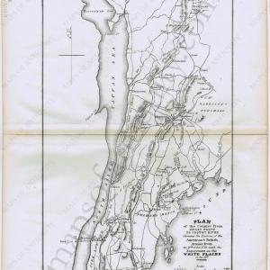 1846 - Plan of the Country from Frogs Point to Croton River Shewing the Positions of the American & British Armies from the 12th of Oct. 1776 until the Engagement on the White Plains on the 28th. - An Discount Collections