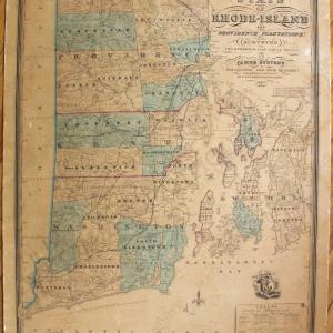 1846 - A Topographical Map of the State of Rhode Island and Providence Plantations *****SOLD***** - Antique Map Free Shipping Nicekicks