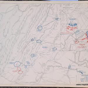 1948 - Jackson's Valley Campaign, Situation Night of 7 June, 1862, Battle of Cross Keys, 8 June, and Battle of Port Republic, 9 June (Plate 36) - Antique Map Clearance Sast