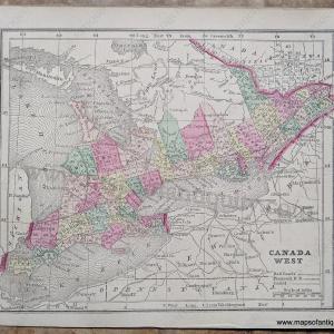 1857 - Canada West - Antique Map Cheap Online