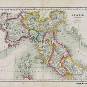 1860 - Italy (Northern Part) - Antique Map Online Online Cheap Online