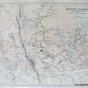 1859 - British Columbia, Vancouver Island, and the Valley of Saskatchewan - Antique Map Sale Affordable
