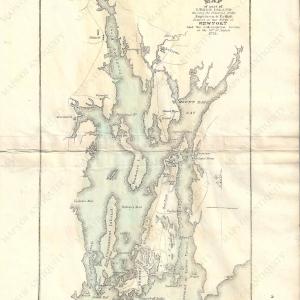 1832 - A Map of Part of Rhode Island Shewing the Positions of the American and British Armies at the Siege of Newport, and the subsequent Action on the 29th of August 1778. - Antique Map Pay With Visa For Sale