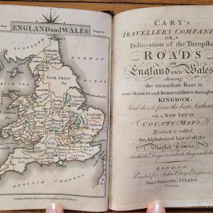 1791 - Cary's Traveller's Companion, or, a Delineation of the Turnpike Roads of England and Wales - Antique Atlas Clearance For Nice