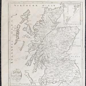 1800 - A New Map of Scotland from the best Authorities 1800 - Antique Map Sale Low Shipping Fee