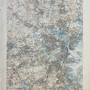 1918 - Boston (Massachusetts) - Antique Map Sast Online