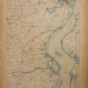 1910 - Wilmington (Delaware, New Jersey ) - Antique Map Get Authentic For Sale