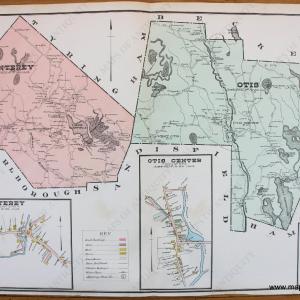 1904 - Monterey, Otis (MA) - Antique Map Buy Cheap Brand New Unisex