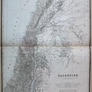 1887 - Palestine , Reduced by arrangement with the Committee of the Palestine Exploration Fund embodying as much of the Great Survey of Western Palestine as the scale allows. - Antique Map Brand New Unisex Cheap Online