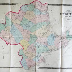 1884 - New Driving Road Map of Essex County Mass. - Antique Map Recommend