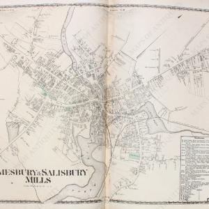 1872 - Amesbury & Salisbury Mills, Massachusetts - Antique Map Best Seller