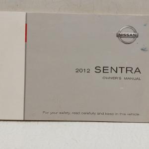 2012 Nissan Sentra Owners Manual Book Guide OEM Used Auto Parts Perfect Sale Online
