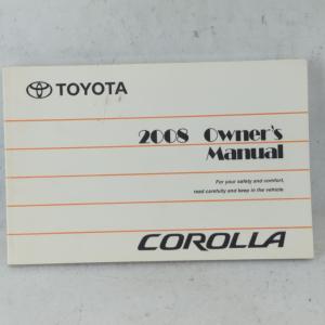 2008 Toyota Corolla Owners Manual Book Guide P/N:01999-12B28 OEM Used Auto Parts Buy Cheap Explore