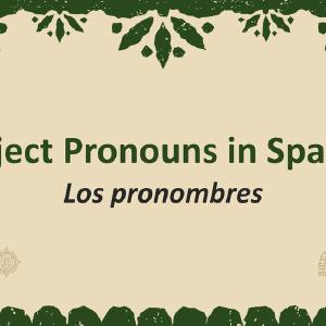 Quick Spanish Grammar Presentation  Subject Pronouns Buy Cheap Official Site