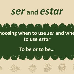 Quick Spanish Grammar Presentation  Ser and Estar Original Cheap Pice