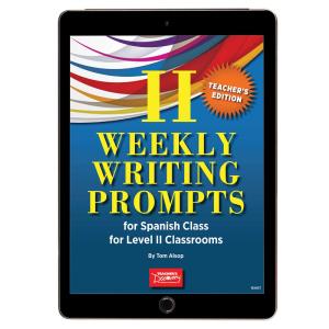 Weekly Writing Prompts for Spanish Level 2 Book Outlet Get To Buy