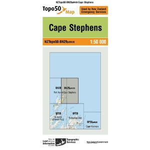NZ Topo 50 Map BN29 Cape Stephens Sale Affordable