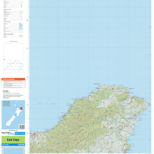 NZ Topo 250 Map 07 - East Cape Choice For Sale