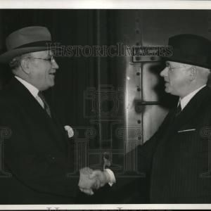 1941 Press Photo Ernest Lapointe Bids Farewell to New Zealand's Peter Freser Comfortable Online