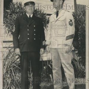 1941 Press Photo New and Old Naval Uniforms Best Deals