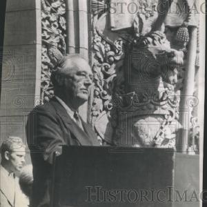 1943 Press Photo F.D.R SPEAKS TO PARLIAMENT Perfect